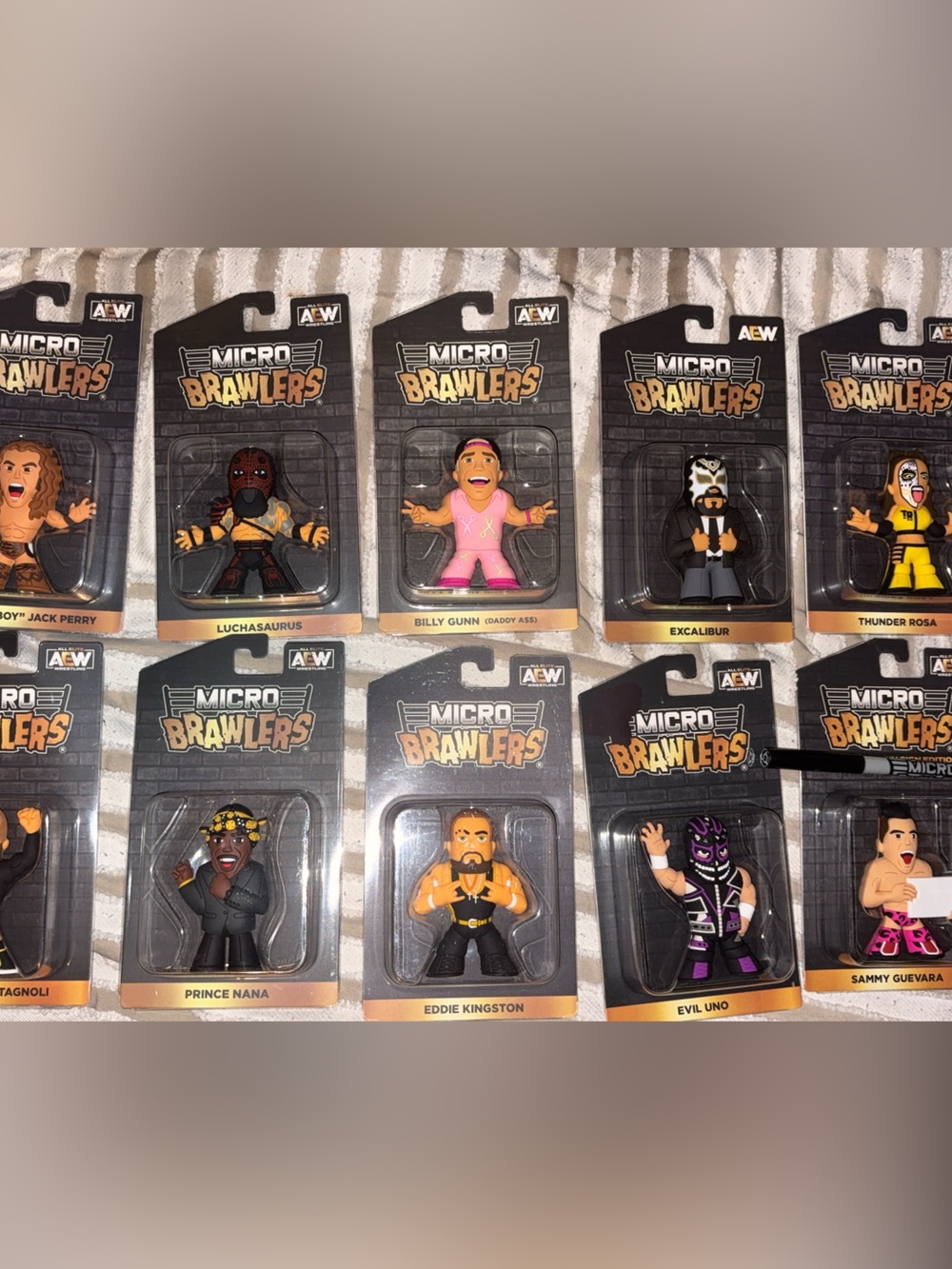 AEW Micro Brawlers Collectible Figure - Set of 10